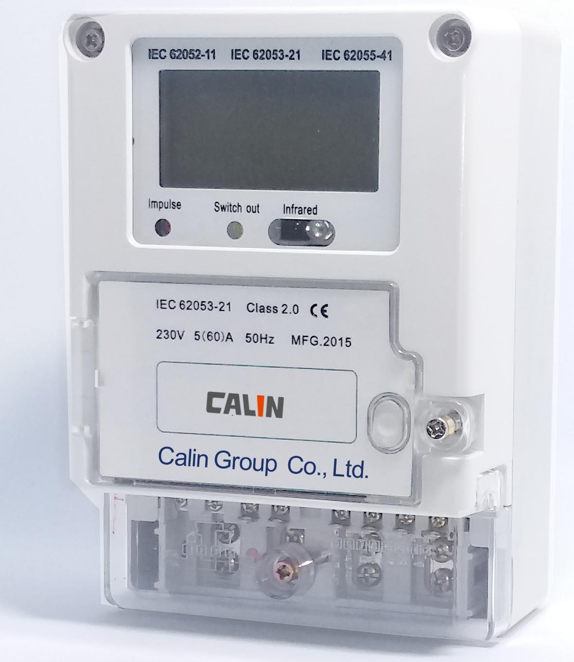 Tiêu chuẩn IEC thông minh điện Meter điều khiển từ xa Single Phase Watt Hour Meter