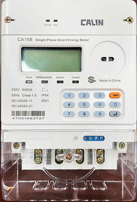 20 chữ số CE SABS IEC Đồng hồ đo điện trả trước với Modem cắm vào