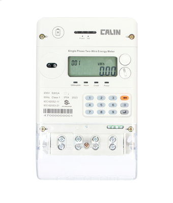 CA168-CS23 STS Máy đo điện trả trước Nigeria Máy đo năng lượng thông minh với bàn phím GPRS / PLC / 3G / 4G / RF