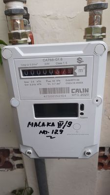 Máy đo khí trả trước bằng nhôm có màng ngăn STS AMR