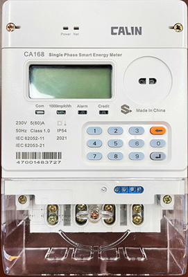 20 chữ số CE  IEC Đồng hồ đo điện trả trước với Modem cắm vào